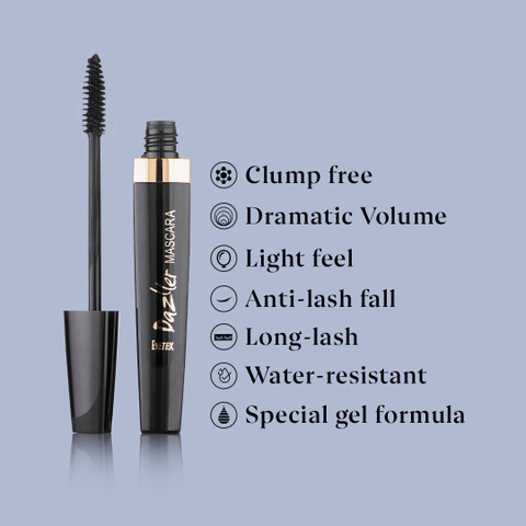 Eyetex Dazller Mascara - Black, 12.5g + Eyeliner Pencil - Black