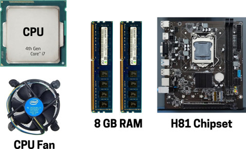 正常動作品 i7 4790K H81マザー DDR3 16GB クーラー付セット GLOBAL TOUCH Core I7 4770/4790/4790S 16GB RAM H81 Motherboard CPU