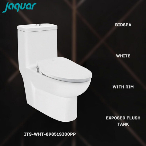 Jaquar BIDSPA Range One Piece Rim Single Piece Western Commode P05