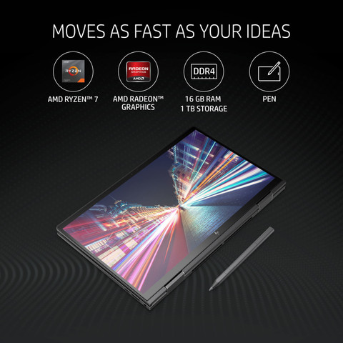 HP HP Envy x360 AMD Ryzen 7 Octa Core 5800U - (16 GB/1 TB SSD