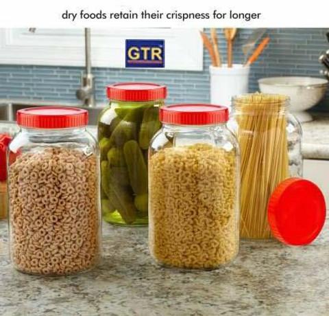 GTR Glass Grocery Container - 6000 ml Price in India - Buy GTR
