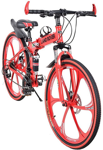 NURAKSH Landrover Dark Orange 26 T (inch) Folding Bikes/Folding