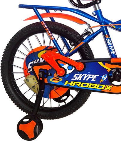 HROBOX ZEEONE 20T SKYPE WITH TUBELESS TYRE, BLUE/ORANGE, 85