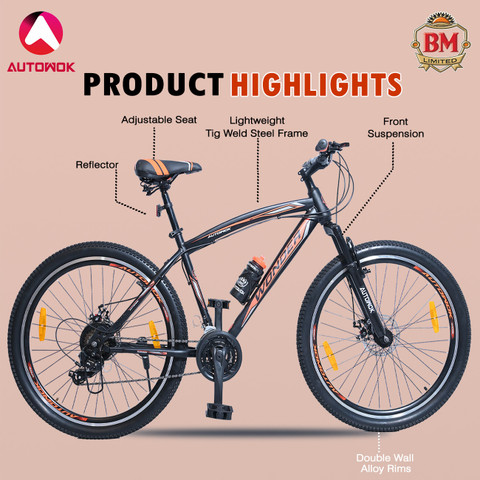 B.M. LIMITED AUTOWOK WONDER Multi Speed Geared MTB, Tig Weld 85