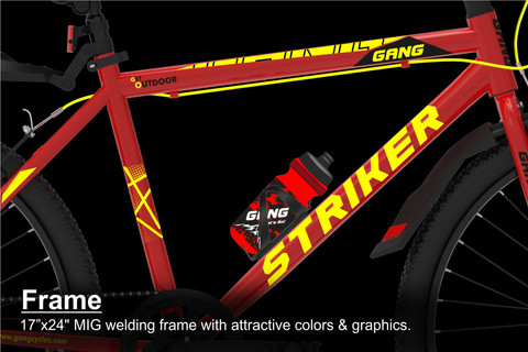 GANG STRIKER Non-Suspension V Brake 24 T (inch) Mountain Cycle