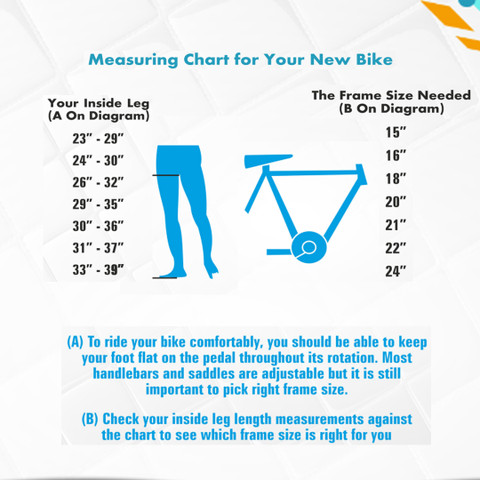 Size Chart Mountain How To Measure For The Right Bike Size Hiland