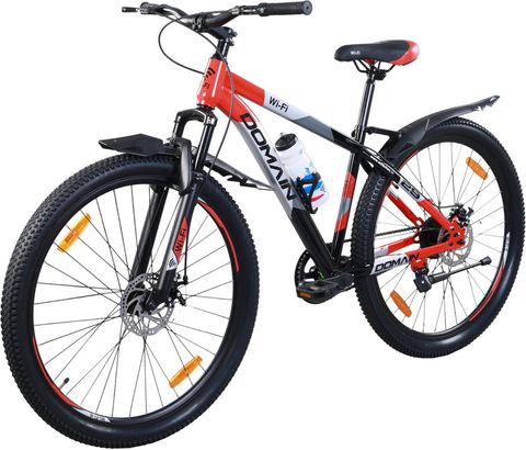 Wifi Domain 29-17Inch Single Speed 2.40 Tyre (Red/Blk) 29 T (inch ...