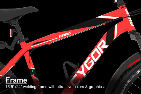 GANG Cygor Front Suspension Dual Disc Brake (21 Gear's) 24 T (inch