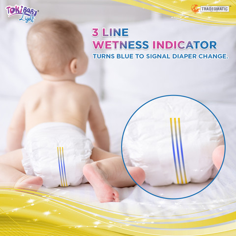TokiBaby Pack of 44 Baby Diapers for 5 to 12 month old Babies upto