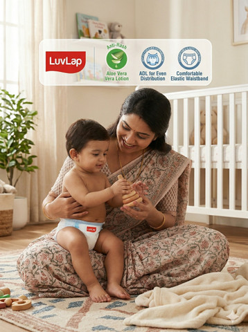 LuvLap Easy Diaper Pants, XXL, for babies upto 15-25Kg, Pant style