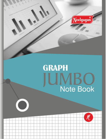 NEELGAGAN Jumbo Graph Notebook 28 Pages, (21cm X 27cm