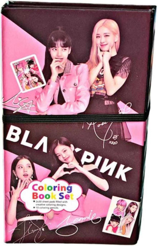 AARNASHOPPE BLACKPINK COLOURING BOOK SET Pen Gift Set - Buy