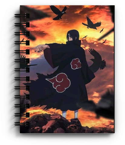 THEME VINTAGE Naruto Anime Itachi Uchiha Sunrise Scene Designer