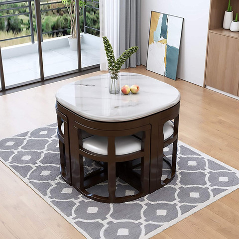 Marble Top Kitchen Table Seater Compact Dining Table Marble
