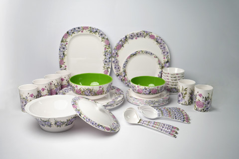 Ektra Pack of 38 Melamin Dinner Set Price in India - Buy Ektra