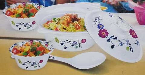 Opera Pack of 9 Plastic Dinner Set Price in India - Buy Opera Pack