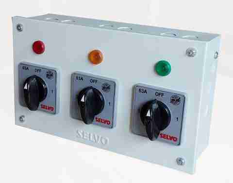 Selvo 63A Three Phase Neutral Phase selector Enclosure ( Rotary ...