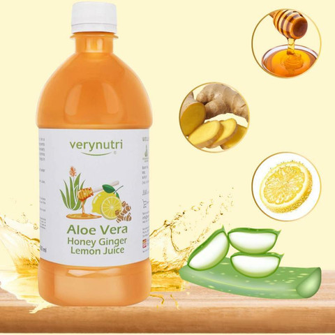 Verynutri Aloe vera Juice with Honey, Lemon, Ginger Price in India - Buy  Verynutri Aloe vera Juice with Honey, Lemon, Ginger online at Flipkart.com