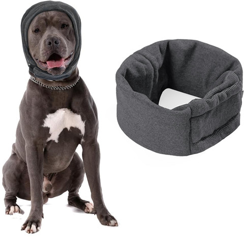 Venzina Dog Ear Muffs, Dog Hoodie Head Cover, Warm Cotton Dog Hat