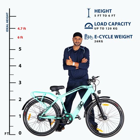 GOSPORTY Lightweight Electric Cycle with LED Display, Dual Disc Brakes ...