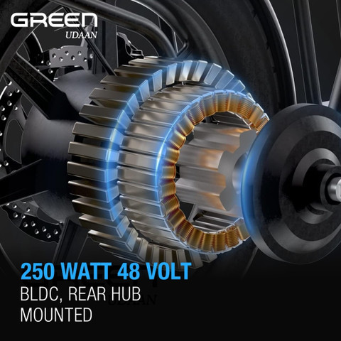 Sportal Green Udaan Electric Scooter for Adult's with 40KM Range