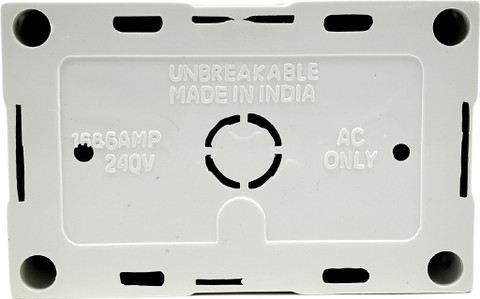 b'five 6 Amp. 6 in 1 Combined With Box Unbreakable Plastic switch