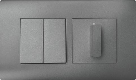 Norisys Square Series - 16A One Way Switch (Colour -Graphite Gray