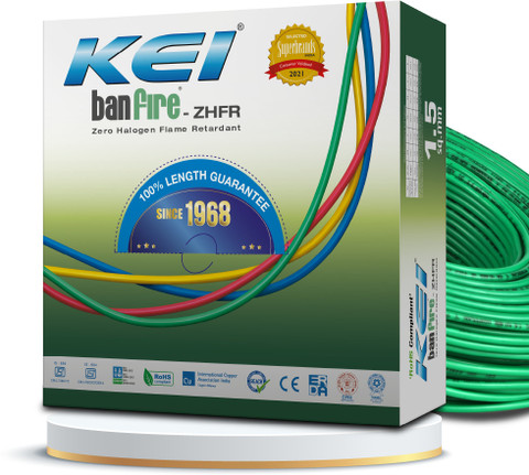 Kei KEI Wires & Cables BANFIRE PVC, 0.75 sq mm Single Core (ZERO