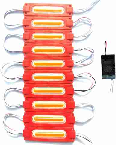 Red Led Module 12v Steko (10-Pieces) Red DC 12V 2 Watt Capsule Shape LED Module + DC 12 ...