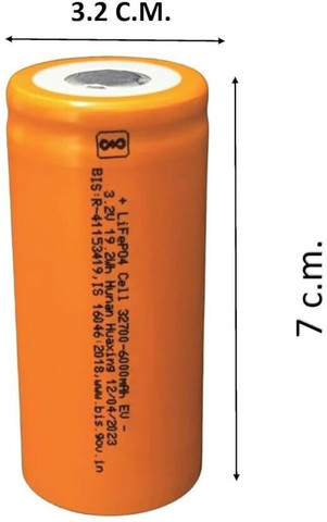 HouseOfCommon SG 32700 LiFePO4 6000 mAh Battery Cell 3C Discharge
