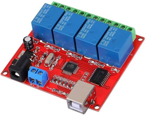 xcluma DC 5V 4 Channel Relay Module USB Control Computer / PC / PLC ...
