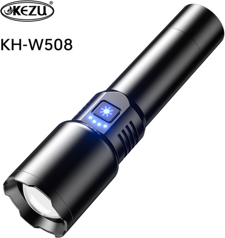 kezu Aluminum Alloy Strong Light Flashlight ( KH - W508 ) 4 hrs