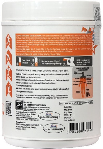 Tenabz Recharge Energy Drink Orange Flavored Glucose Drink