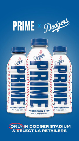 Dodgers PRIME ハイドレーション 500ml 24本 Prime Hydration Drink Dodgers With Bold Thirst Quenching Help You