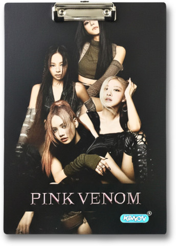 Flipkart.com | BOOKFORD Black Pink Paper Clipboard | Writing Pad