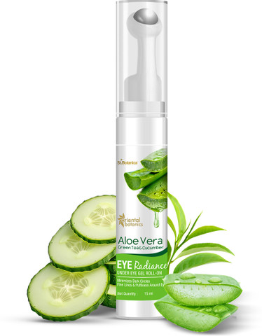 Oriental Botanics Aloe Vera, Green Tea & Cucumber Eye Radiance Under Eye Gel  Roll-On - Price in India, Buy Oriental Botanics Aloe Vera, Green Tea &  Cucumber Eye Radiance Under Eye Gel