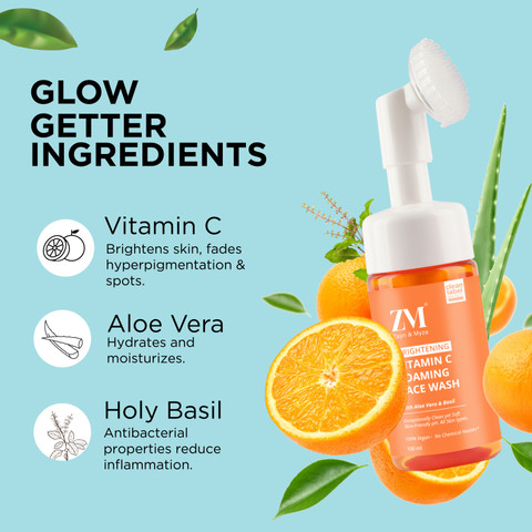 Lays bright　サイン　2gether ZM Zayn & Myza Vitamin C Foaming , Brightens Skin, All Skin