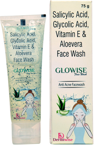 glowise Aloevera, Glycolic Acid, 2% Salicylic Acid, Vitamin E, Face Wash -  Price in India, Buy glowise Aloevera, Glycolic Acid, 2% Salicylic Acid,  Vitamin E, Face Wash Online In India, Reviews, Ratings