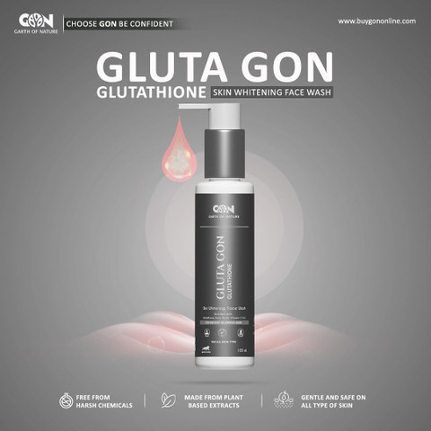 Garth Of Nature Gluta Gon Enriched With Glutathione & Vitamin C , Skin  Whitening Face Wash