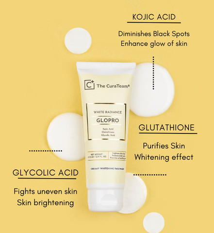 The CuraTeam The Cura Team GLOPRO Glutathione , Glycolic acid and Kojic Acid for lighter brighter skin, | Improves overall complexion | Fades Pigmentation & hydrate skin | Boost natural Collagen production | The CuraTeam The Cura Team GLOPRO Glutathione , Glycolic acid and Kojic Acid for lighter brighter skin, | Improves overall complexion | Fades Pigmentation & hydrate skin | Boost natural Collagen production |