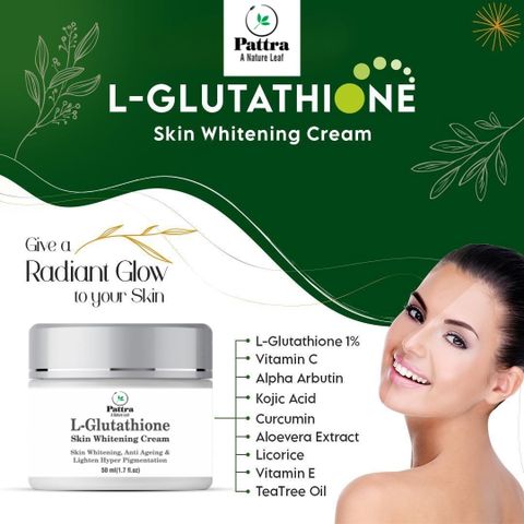 Pattra L-Glutathione Cream For Fairness,Skin Whitening,Anti Againg Price in  India