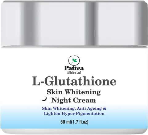 glutathione vs glynac Pattra L-Glutathione Night Skin Whitening Cream,Anti Againg ,Glass Skin  Price in India