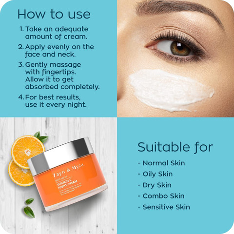 ZM Zayn & Myza Vitamin C Face Serum & Night Cream Combo Price in