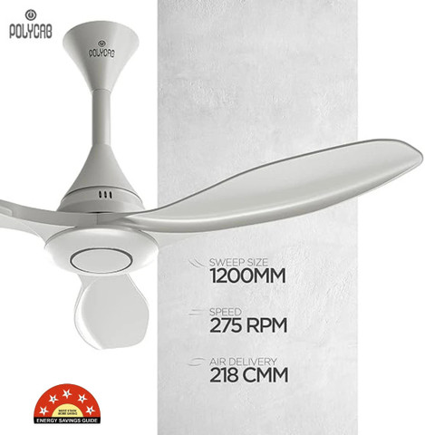 Polycab Silencio with 2 Year Warranty BLDC Motor 1200 mm Ceiling