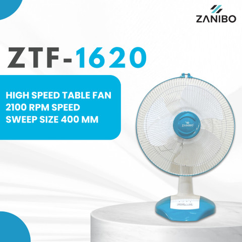 Zanibo ZTF-1620 with 12 Months Warranty Energy Saving 400 mm Table