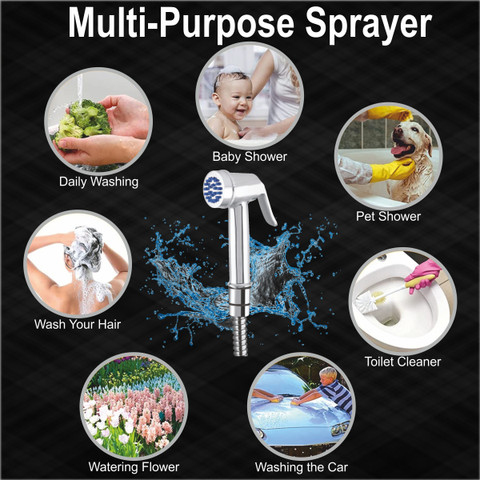 ESSE18 NINZA (BS_11) Jet Spray for Toilet with SS 202 Grade 1m