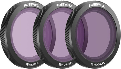 FREEWELL Magnetic Filters for DJI Neo Bright Day 3-Pack ND8/PL