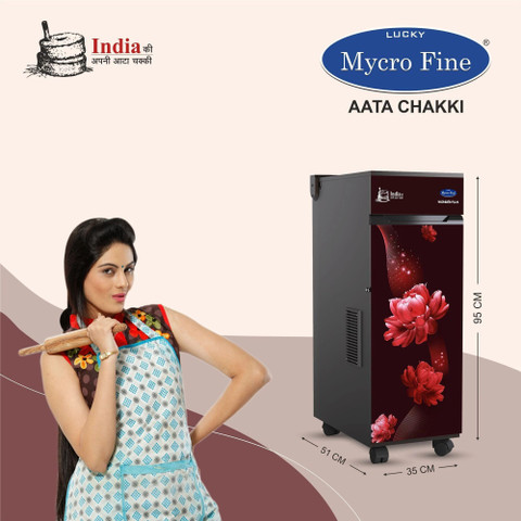 mycrofine WONDER PLUS Red Rose Atta Chakki Machine Fully Automatic