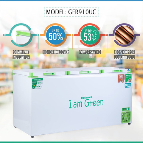 Rockwell 805 L Triple Door Standard Deep Freezer Price in India