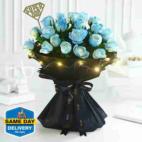 Fnp Blue Roses FNP Fresh Blue Roses Bouquets Price in India - Buy FNP Fresh Blue Roses ...